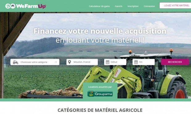 wefarmup location materiel agricole machinisme