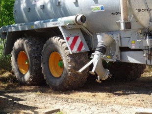 pneumatiques, tonne à lisier