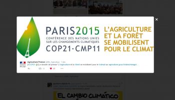 La #Cop21 vue sur les réseaux sociaux #agriculture #climat