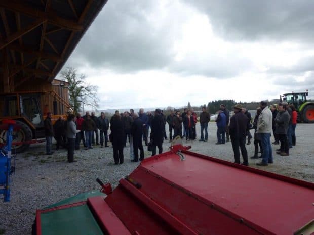 Inauguration du bâtiment-atelier au terme de l’assemblée générale de la cuma d'Ahun