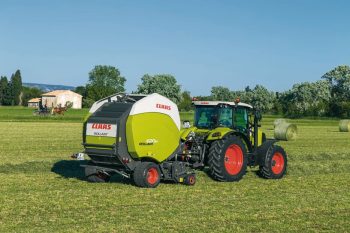 Claas Rollant 620 : la plus grosse presse balles rondes à chambre fixe