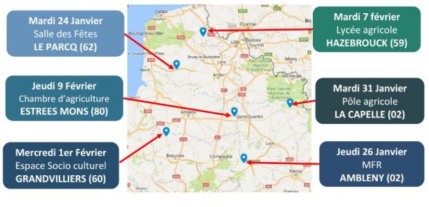 Réunions hivernales 2017 dans les Hauts de France 