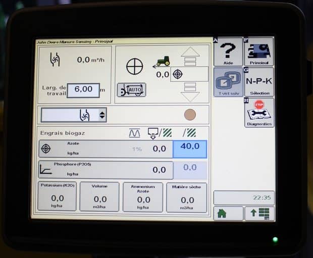 John Deere Manure Sensing