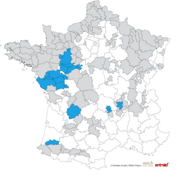 carte date debut ensilage prevue entre 15 et 18 aout