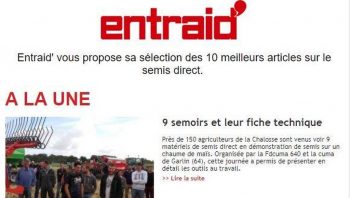 Consultez la newsletter Entraid