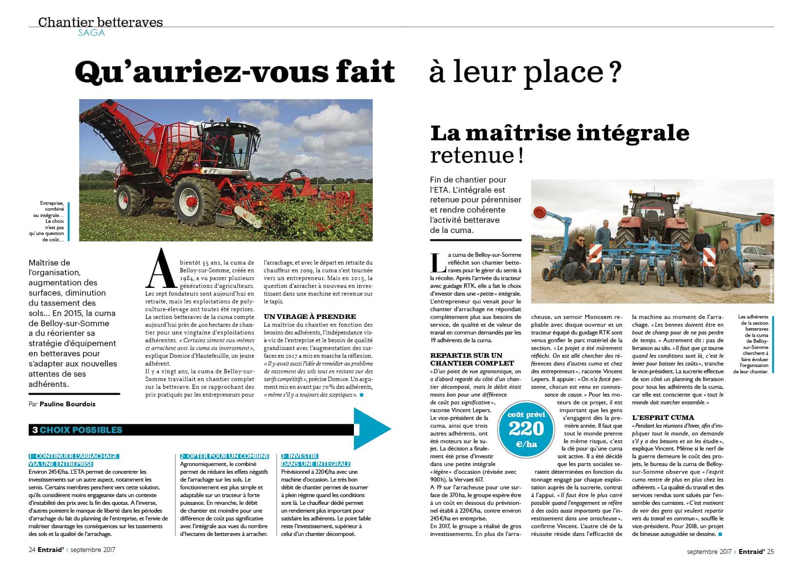 Media des cuma Entraid Gestion agricole