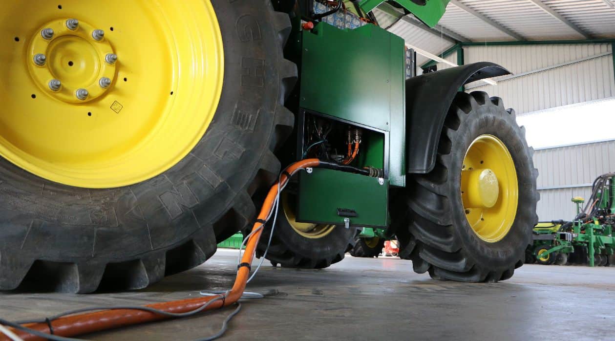 tracteur electrique autonomie recharge John Deere