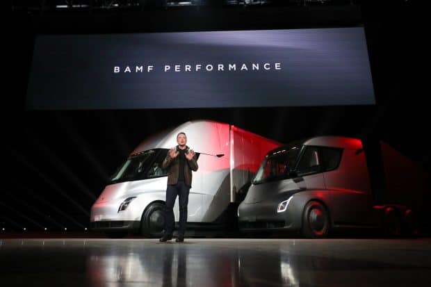 Tesla semi tracteur