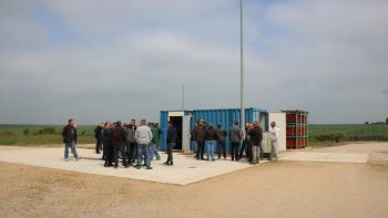 Visite guidée d’une aire de lavage à l’occasion de l’AG des cuma de l’Aube