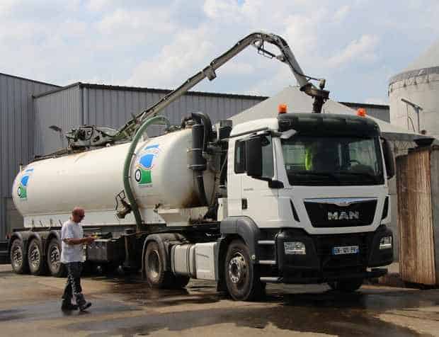 camion citerne pour lisier