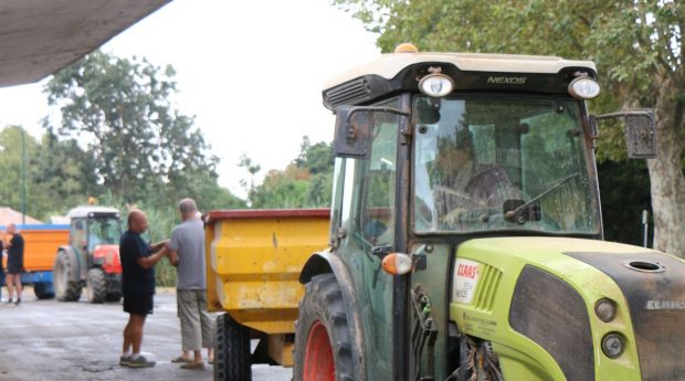 vendanges 2018, dans l'Aude à La Redorte.