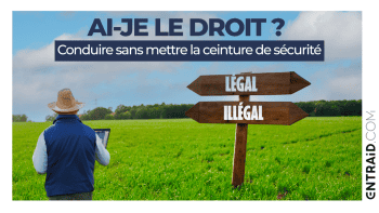 Ai-je le droit de conduire mon tracteur sans mettre la ceinture de sécurité?
