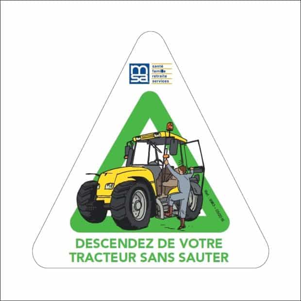 prévention : campagne msa chute du tracteur