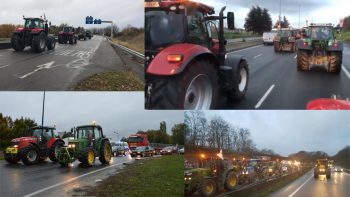 En colère contre les prix bas, des centaines d’agriculteurs bloquent le périphérique parisien