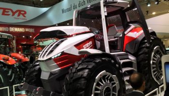 Un tracteur prototype hybride chez Steyr