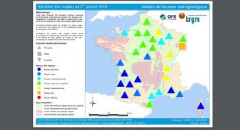 Nappes phréatiques: retour à des niveaux autour de la normale