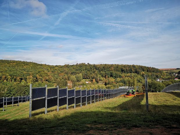 Panneaux solaires verticaux