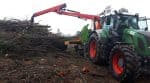 chantier de déchiquetage avec tracteur Fendt de la cuma