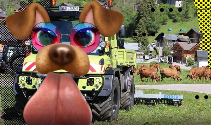 essai unimog U530 filtre snapchat