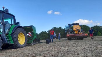 Fructueuse démo sursemis dans les Landes