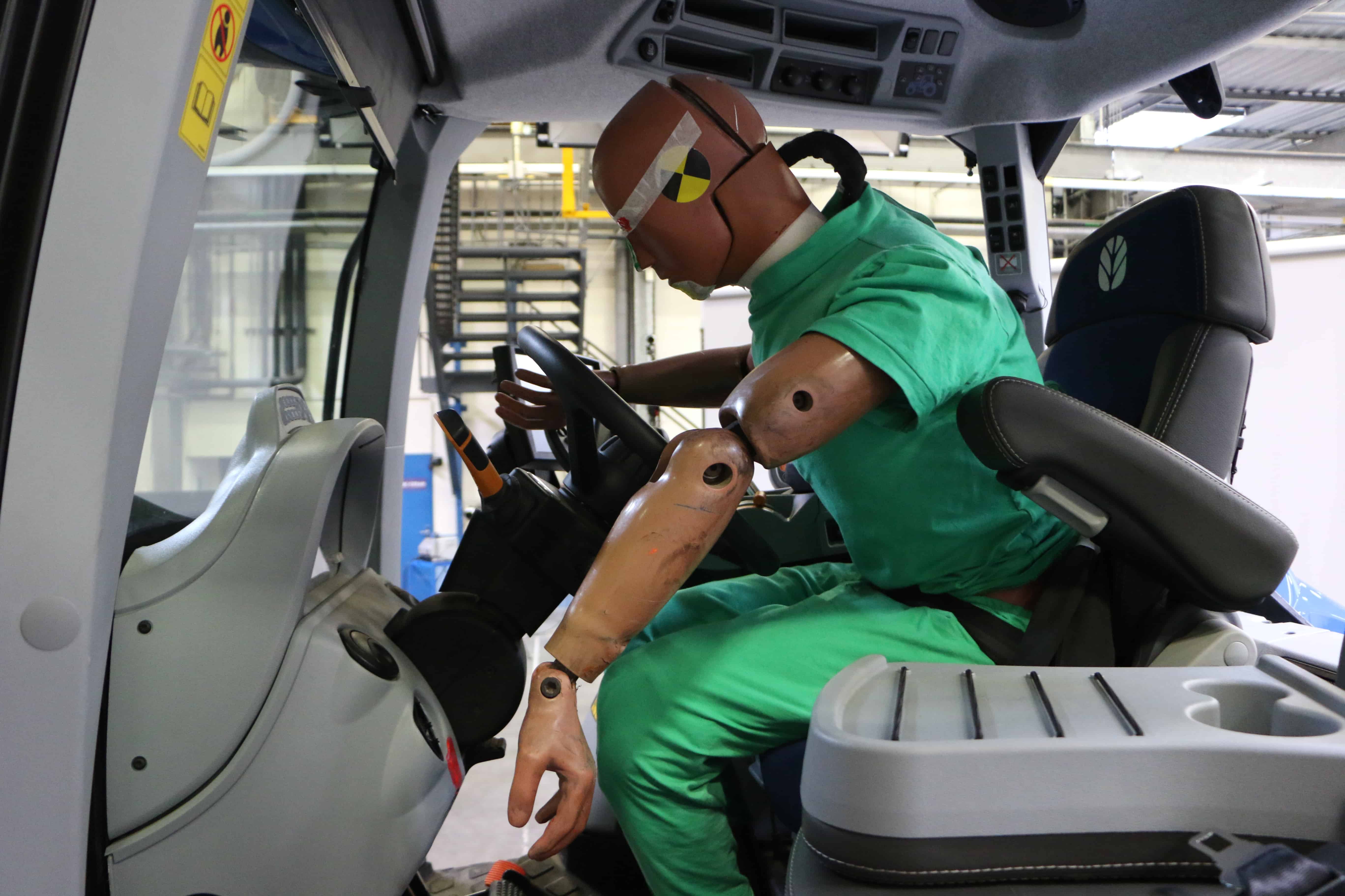 Crash Test ceinture de sécurité tracteur