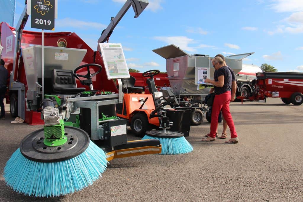 Innov space pour une balayeuse de logettes