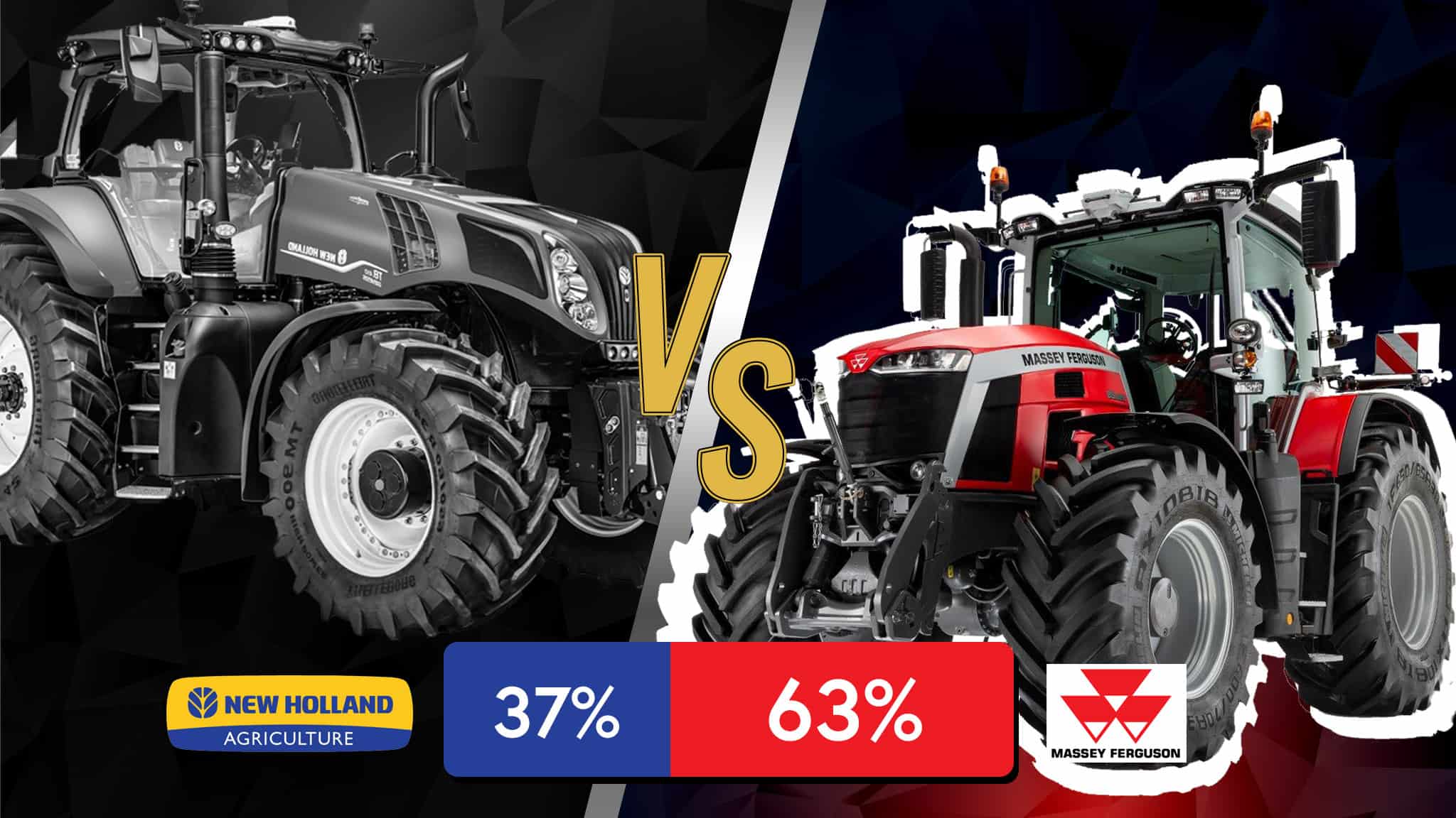 massey ferguson victoire contre new holland tracteur battle