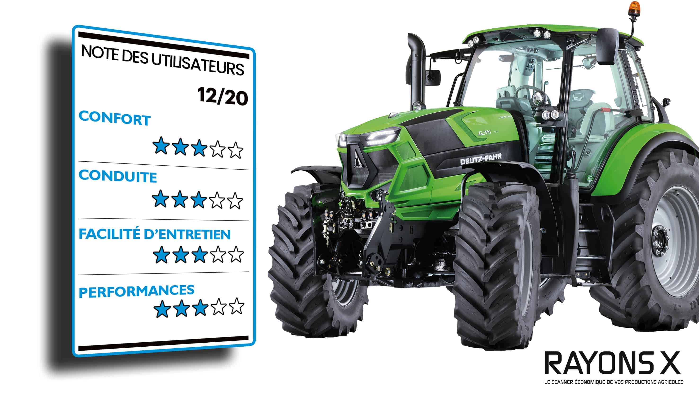 avis utilisateurs Deutz Fahr Agrotron 6165 note finale