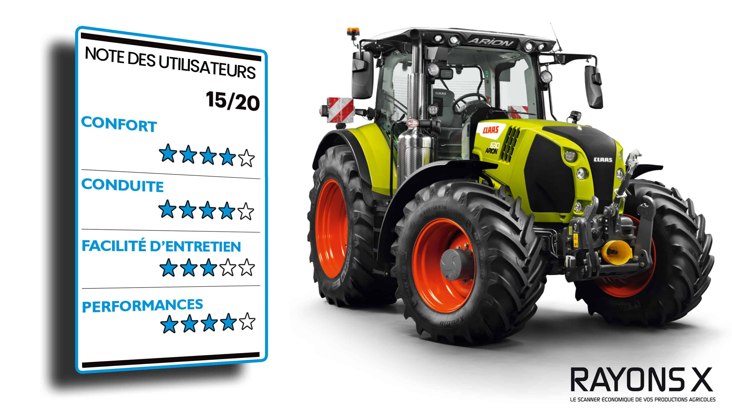 note finale avis utilisateurs Claas Arion 630