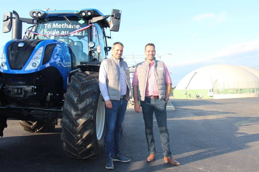 Nicolas et Florent Morel ont reçu leur tracteur 'méthane power'