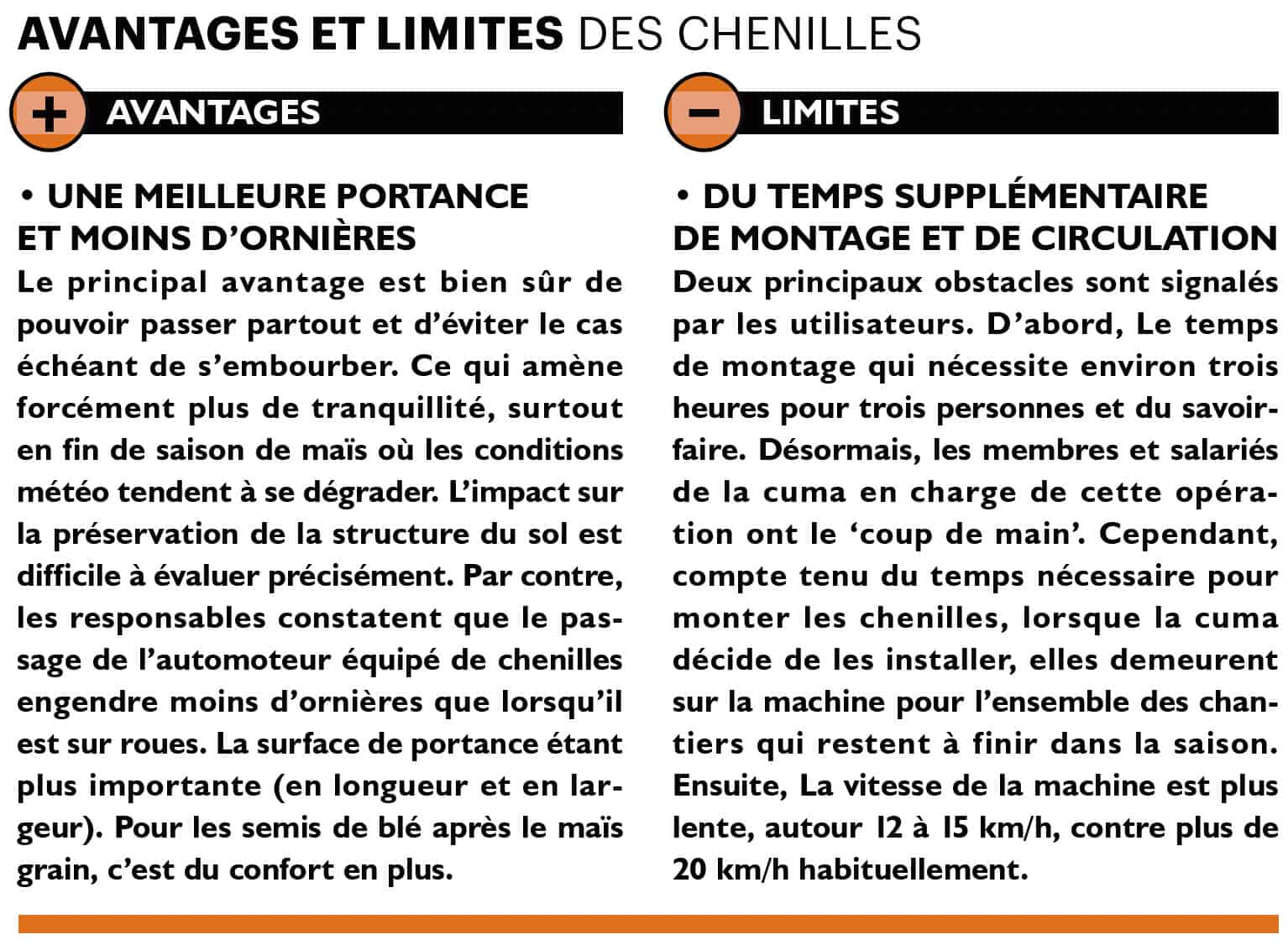 avantages et limites investissement chenilles