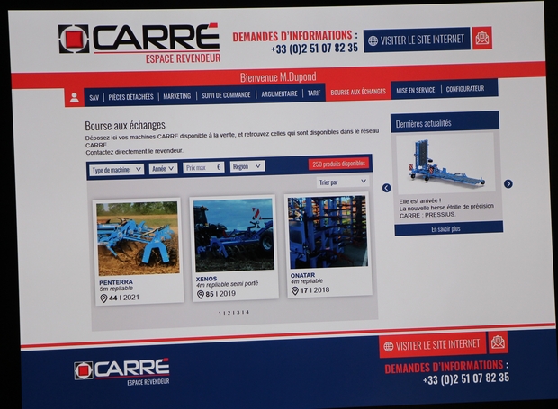 plateforme en ligne Carré services