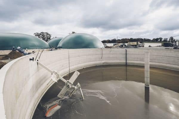 Une unité de méthanisation portée par un groupe d'agriculteurs en construction en Nouvelle-Aquitaine