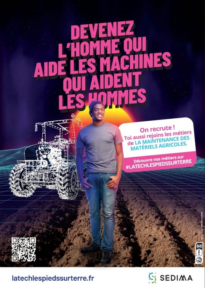 Campagne de promotion Sedima LaTechLesPiedsSurTerre