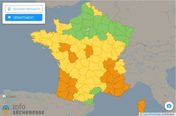 le déficit pluviométrique du début de l'année 2022 ouvre la voie pour une sécheresse annoncée