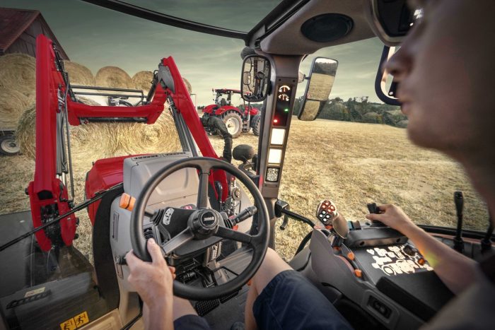 tracteur Case IH avec chargeur MX joystick