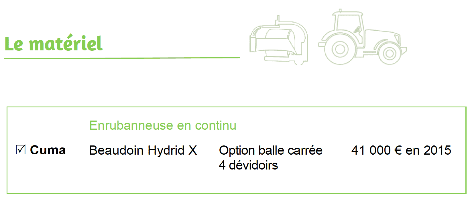 matériel cuma Montemboeuf chantier enrubannage