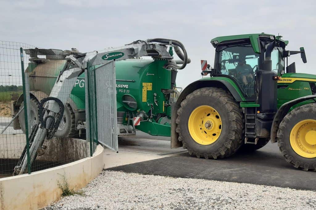 Chantier dissocié au lisier