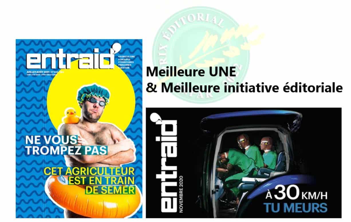 Entraid deux fois récompensé au Prix éditorial SNPAR 2022 - Entraid