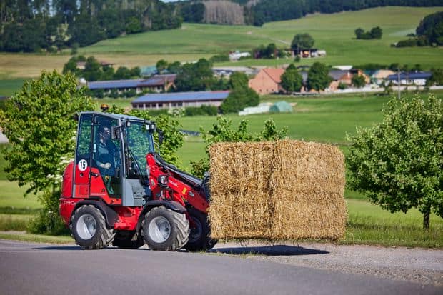 Chargeuse Weidemann 1190e avec motorisation entièrement électrique