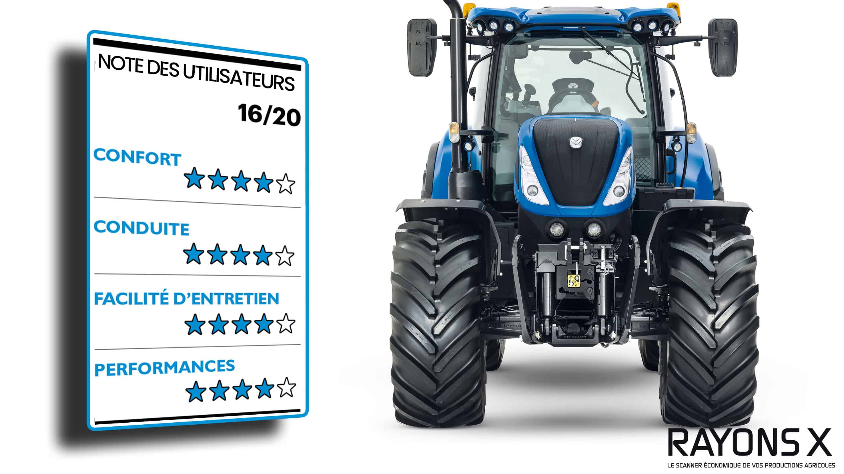 note de 16 sur 20 pour le new holland t7 245