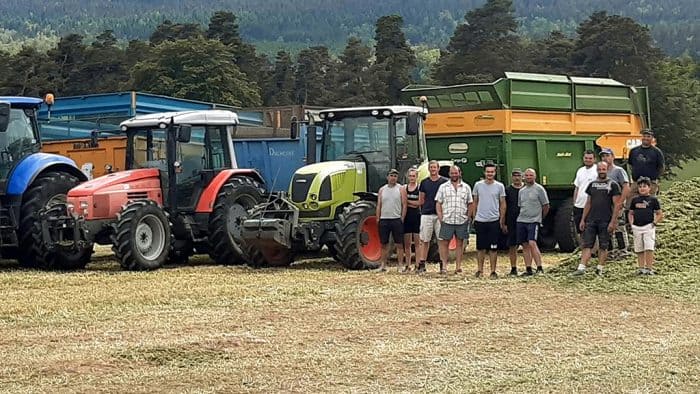 Ensileuse en intercuma entre les cuma de L'Aubrac et les Quatre Routes