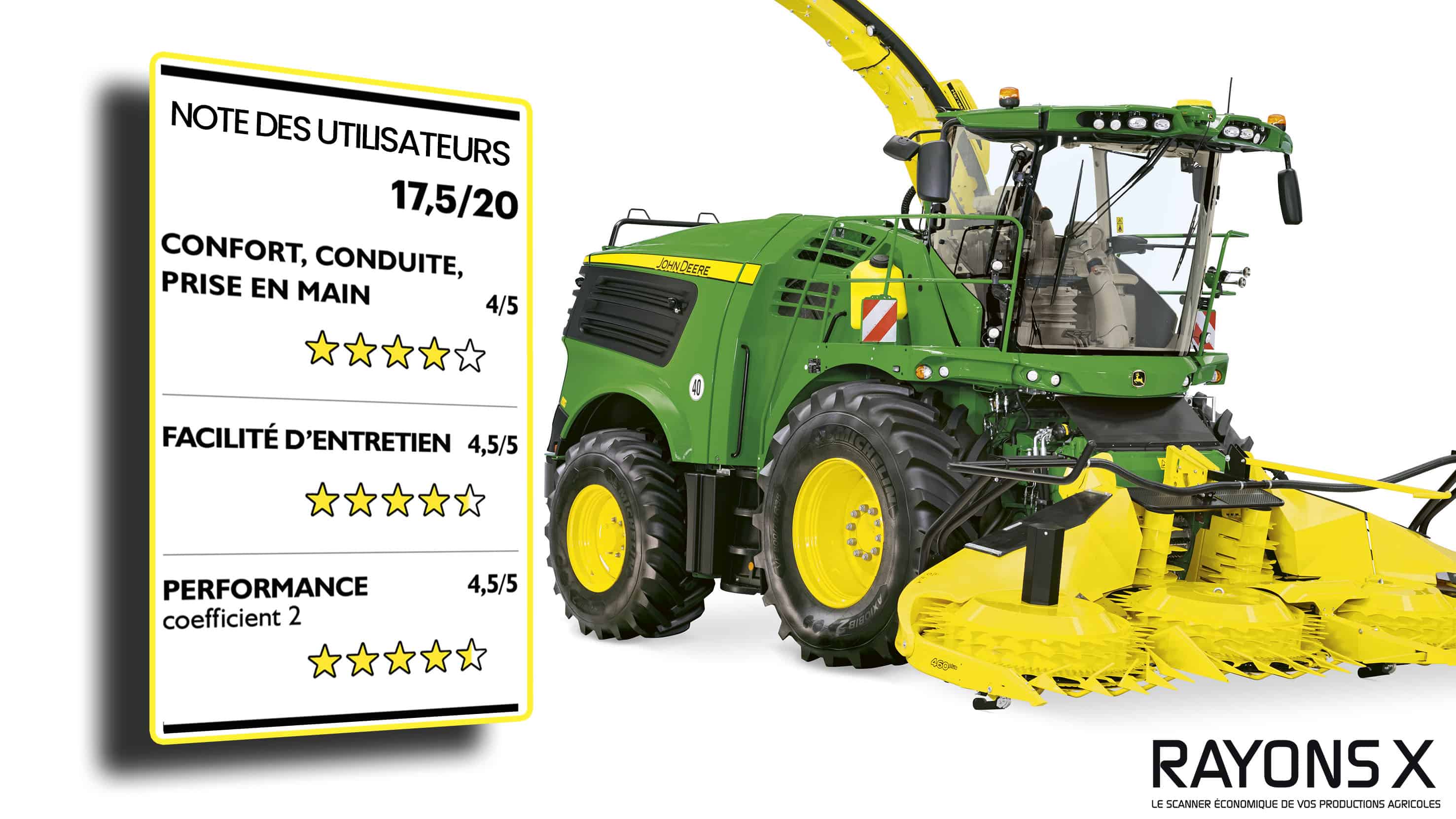 note utilisateurs ensileuse John Deere 8300