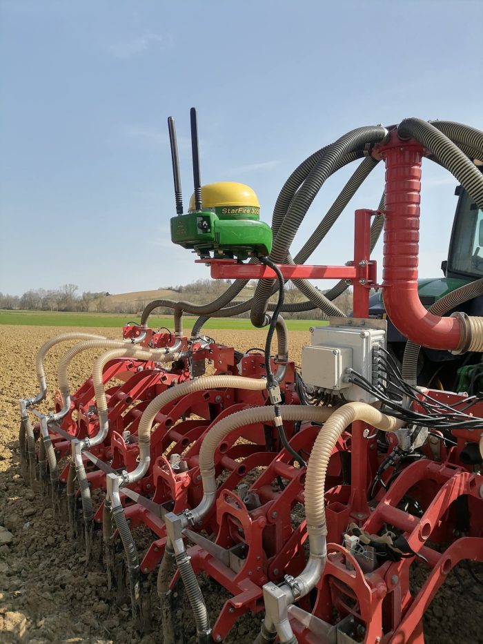 fauche inter-rangs Arvalis avec machine Eco-Mulch guidage RTK