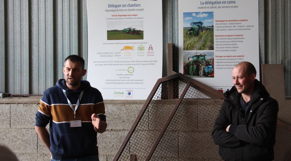 Romain Drouet et Thomas Baron sont agriculteurs adhérent de cuma