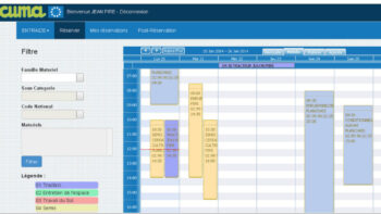 Mycuma planning : réserver les matériels en quelques clics