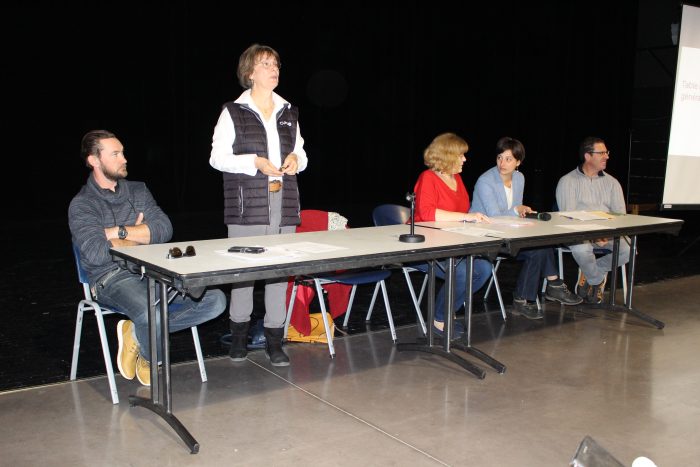 Evelyne Guilhem est intervenue au titre de président de la fdcuma de l'aude.