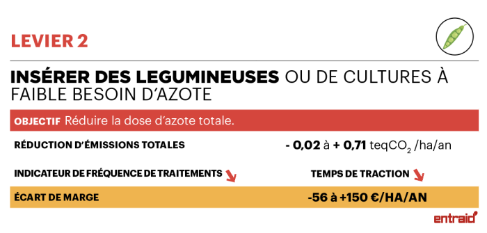 culture des légumineuses pour réduire la dose d'azote