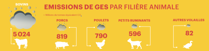 Émission de gaz à effet de serre élevage