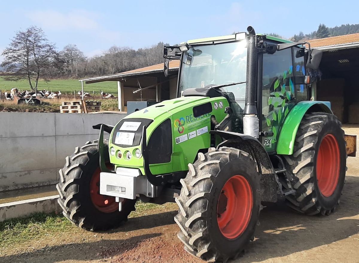 tracteur Claas converti au bioGNV 